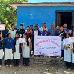 आई एन एफ नेपाल बाजुरा शाखा द्वारा आगलागी पिडित लाई राहत वितरण