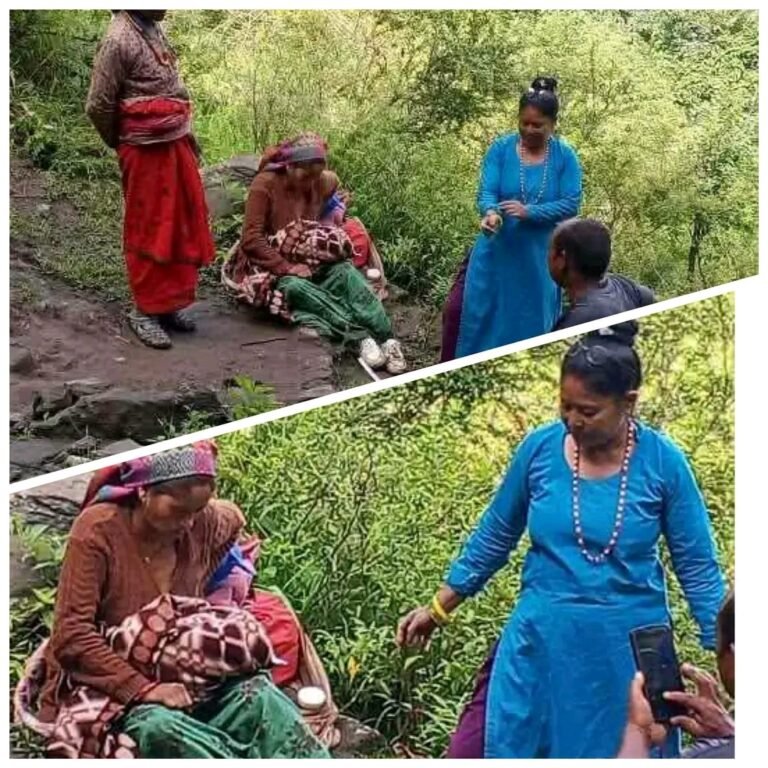 बाटोमै सुरक्षित सुत्केरी गराउँदै अनमी ज्ञानु शाहीको उदाहरणीय सेवा